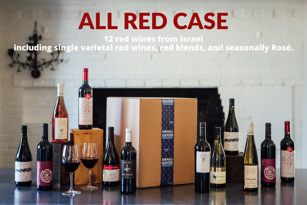 Israeli Good Quarterly Subscription - All Red Case (12 Bottles)